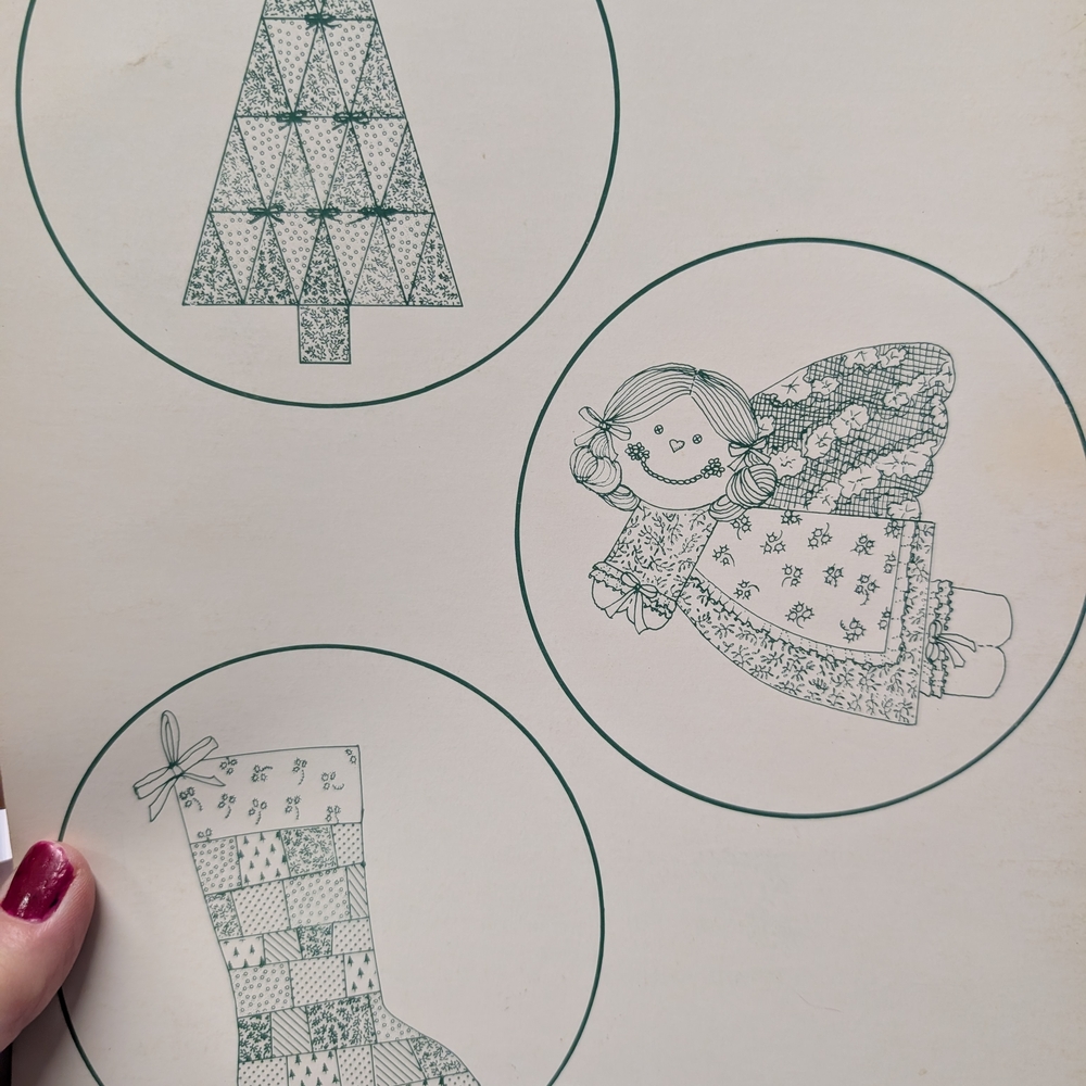 Decorative Green Holiday Pattern Set